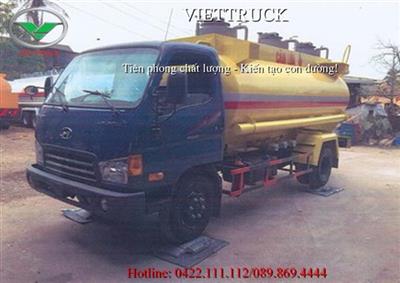 Xe téc (bồn) chở xăng 7,6 khối (7.600 lít) Thaco Hyundai Hd650
